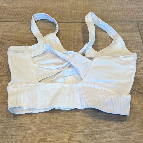 Free People Good Karma Scoop Neck Bra White XS/S - Picture 4 of 7